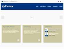 Tablet Screenshot of plumex.nl